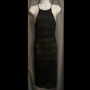 Black tan dress